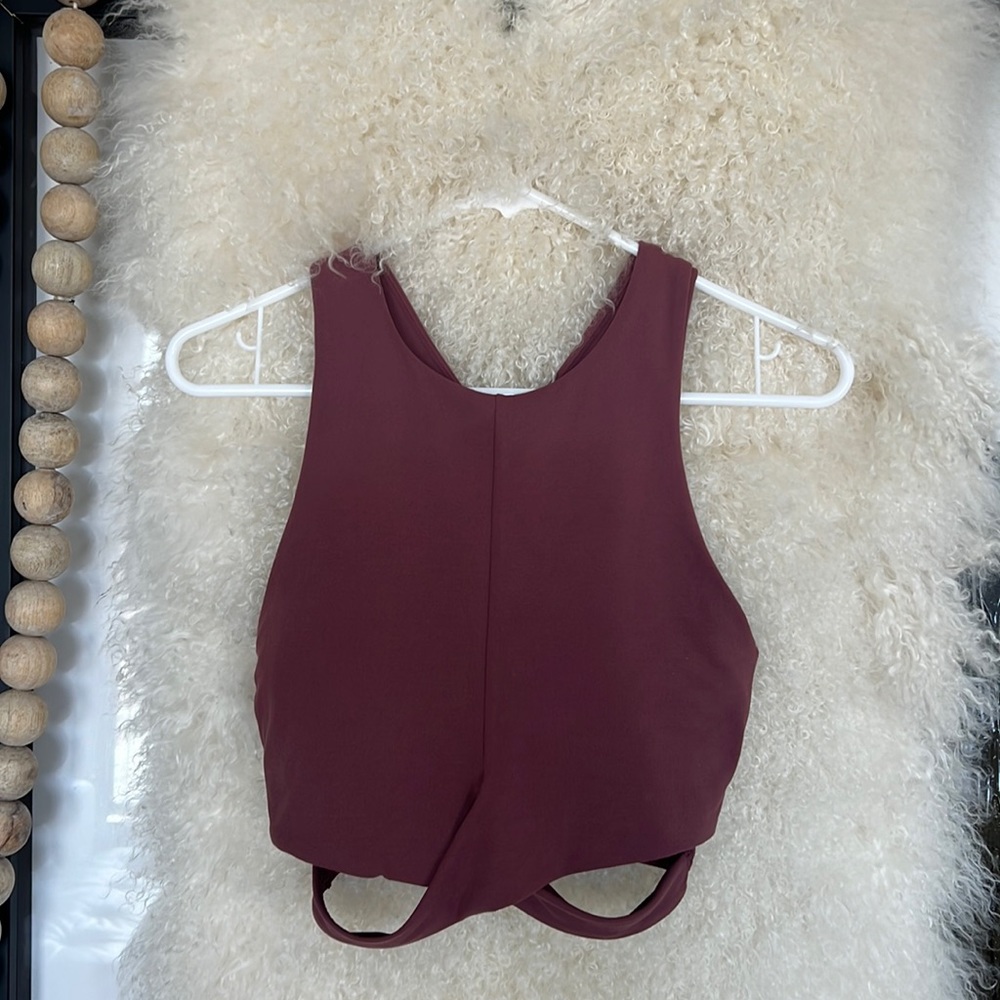 Athleta Conscious Crop, Small, D-DD. Color: Tawny Rose